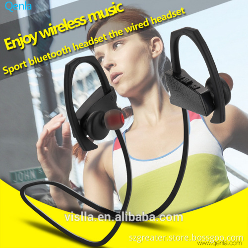 2017 New mini V4.0 bluetooth earphone wireless bluetooth Music Stereo Headphone Earhook Headset with mic